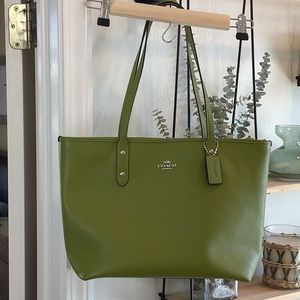 Coach City Leather Zip Tote/Shoulder Bag